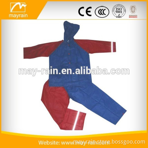 2016 high quality kids pvc rainsuit